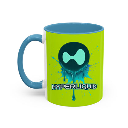 HYPE Drip Yellow Accent Mug by cypherpunkgear.com