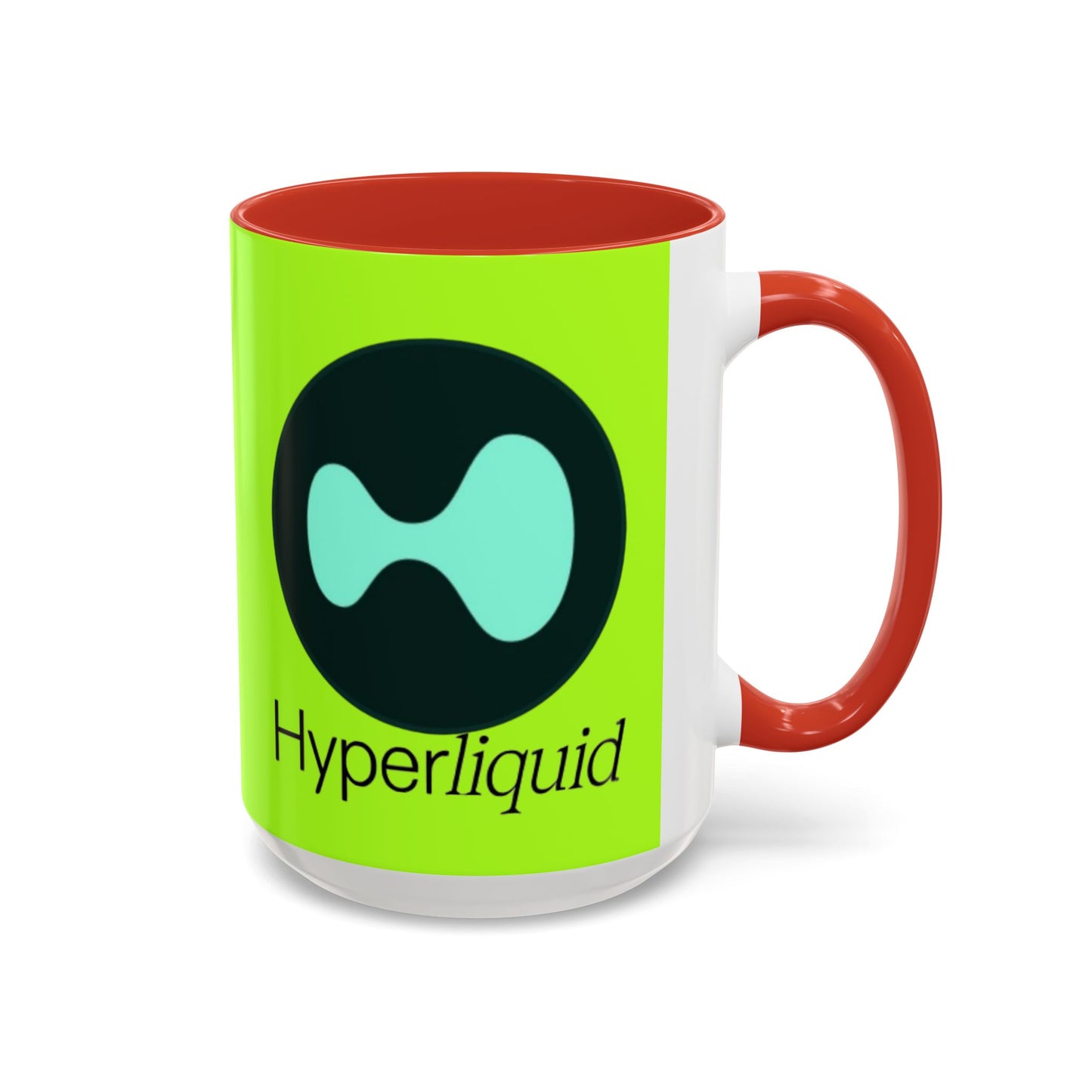 Hyperliquid Black font Green Accent Mug by cypherpunkgear.com