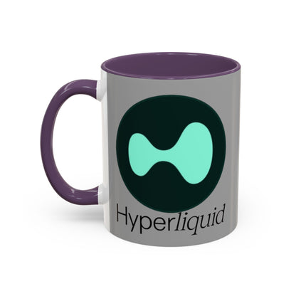 Hyperliquid Black font Grey Accent Mug by cypherpunkgear.com