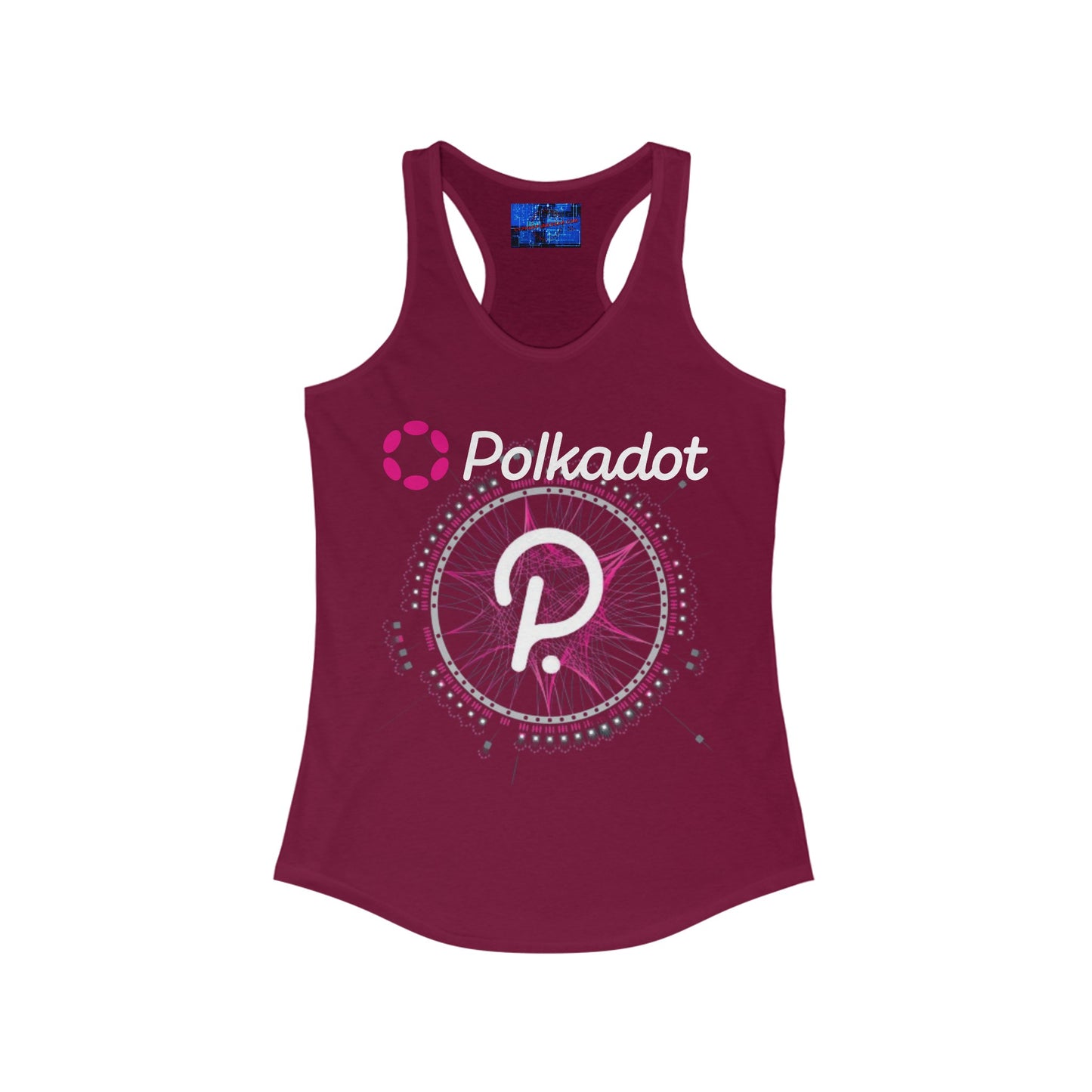 Polkadot (DOT) Women's Racerback Tank Top by cypherpunkgear