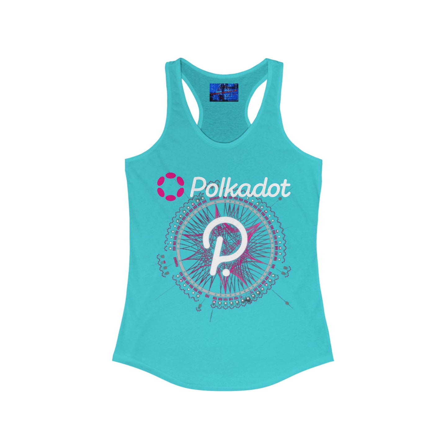 Polkadot (DOT) Women's Racerback Tank Top by cypherpunkgear