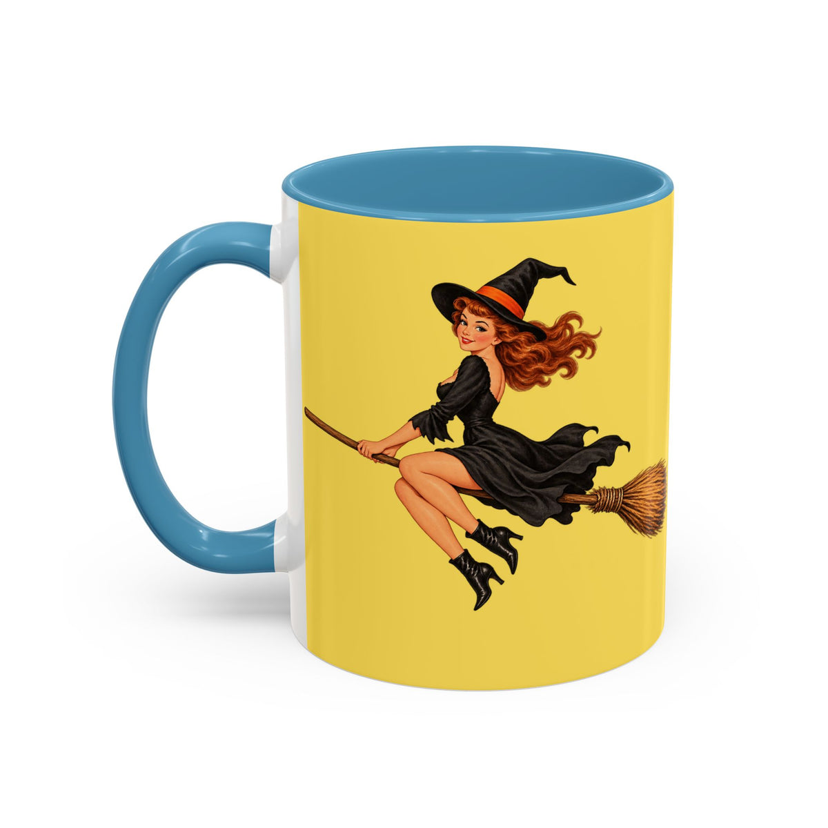 Hazel Hex Yellow Accent Mug by CreepyCrafts.boo