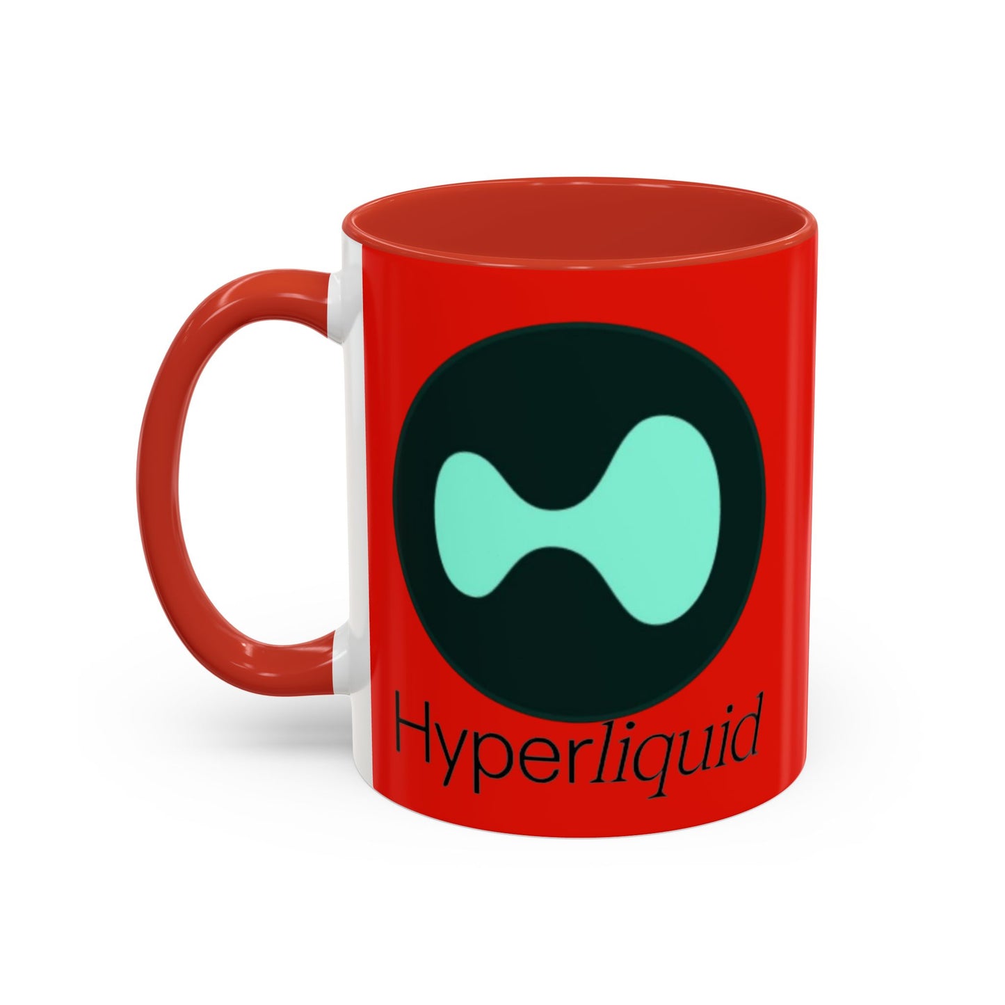 Hyperliquid Black font Red Accent Mug by cypherpunkgear.com