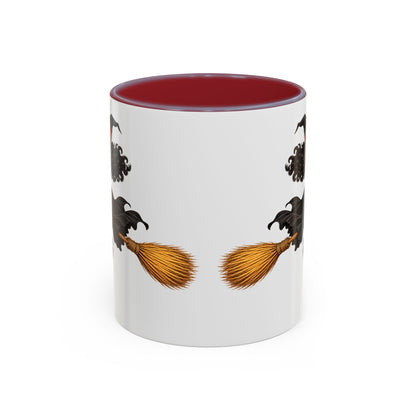 Velvet Vex White Accent Mug by CreepyCrafts.boo