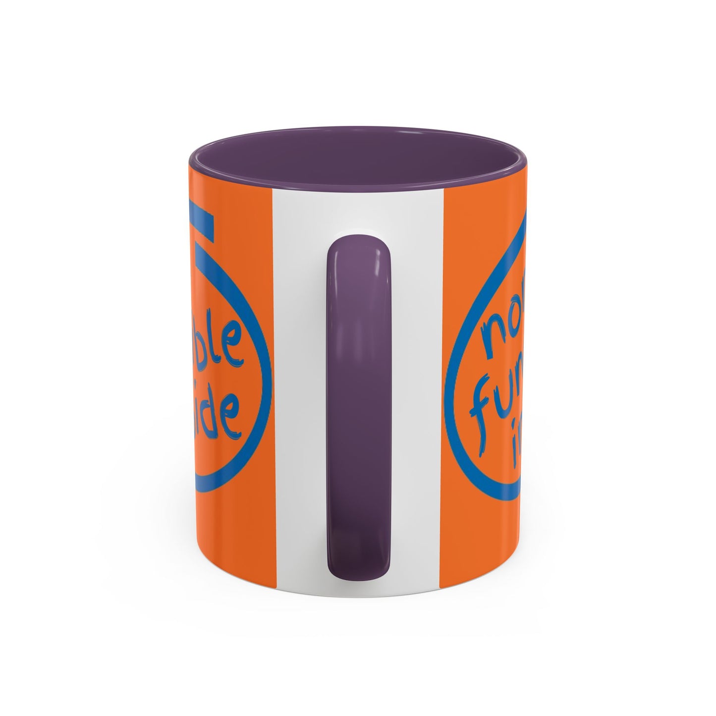 Non-Fungible Inside Orange Accent Mug by cypherpunkgear.com