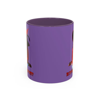 Is it Halloween yet? Light Purple Accent Mug by CreepyCrafts.boo
