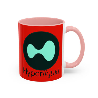 Hyperliquid Black font Red Accent Mug by cypherpunkgear.com