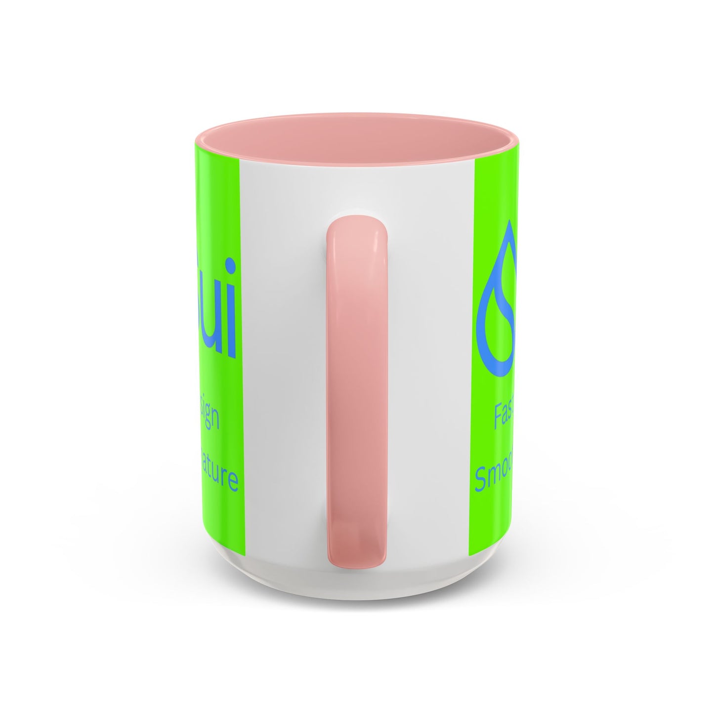 SUI Green Accent Mug by cypherpunkgear.com