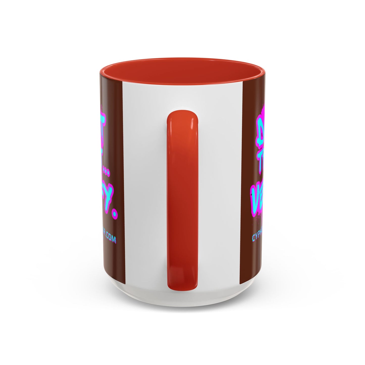 Don't Trust...Verify. Brown Accent Mug by cypherpunkgear.com