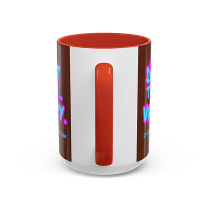 Don't Trust...Verify. Brown Accent Mug by cypherpunkgear.com