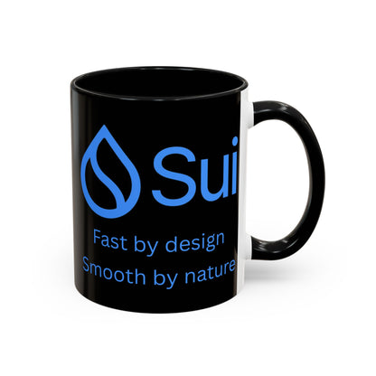 SUI Black Accent Mug by cypherpunkgear.com