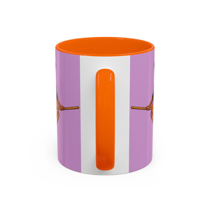 Velvet Vex Pink Accent Mug by CreepyCrafts.boo