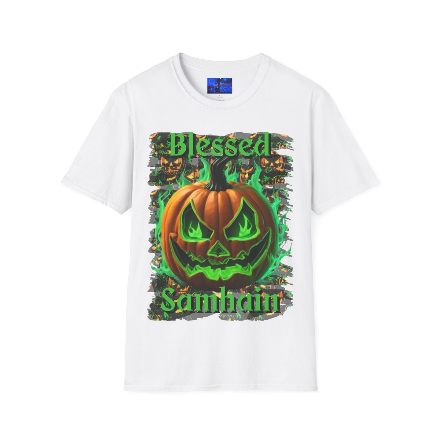 Blessed Samhain Green Jack Unisex T-Shirt by cypherpunkgear