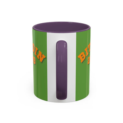 Bitcoin 2009 Green Accent Mug by cypherpunkgear.com