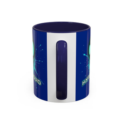 HYPE Drip Blue Accent Mug by cypherpunkgear.com