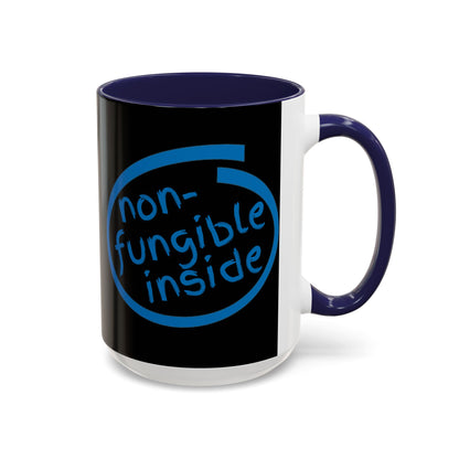 Non-Fungible Inside Black Accent Mug by cypherpunkgear.com