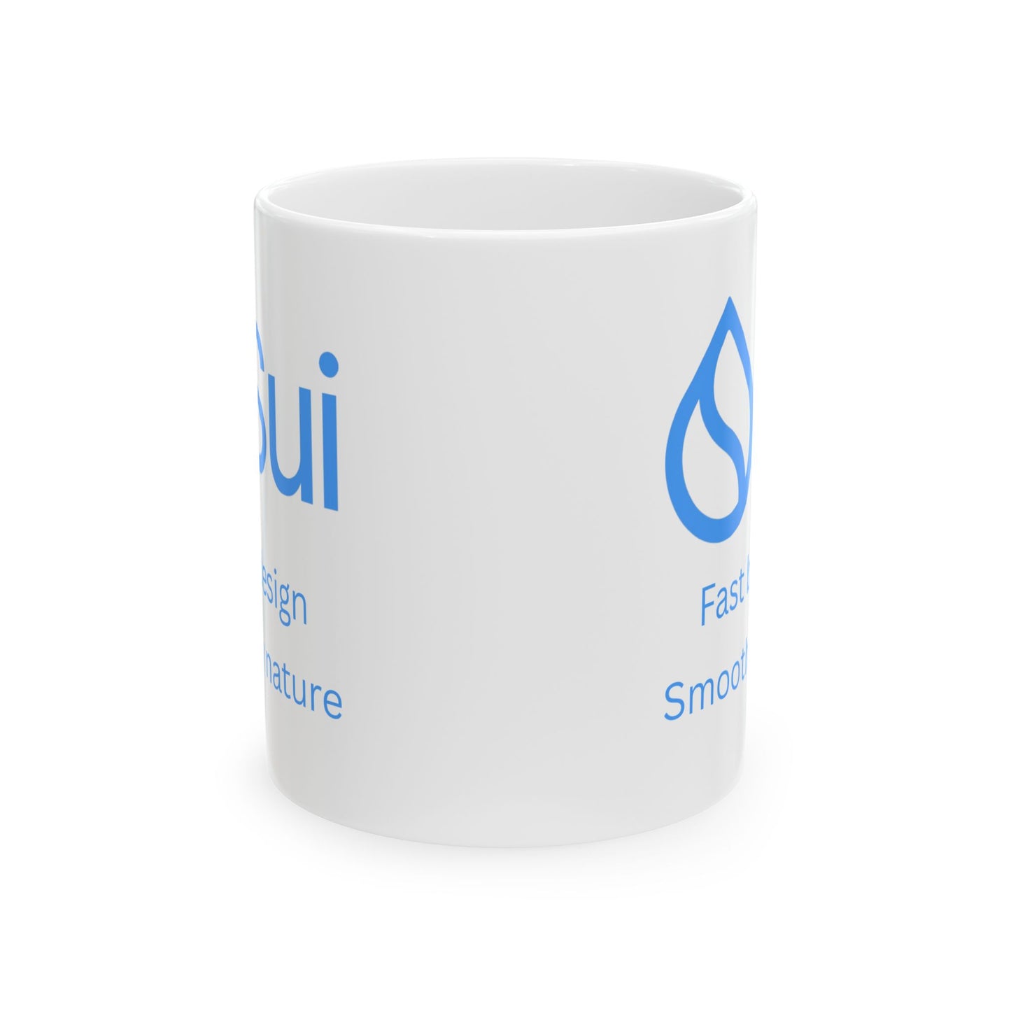 SUI White Mug by cypherpunkgear.com