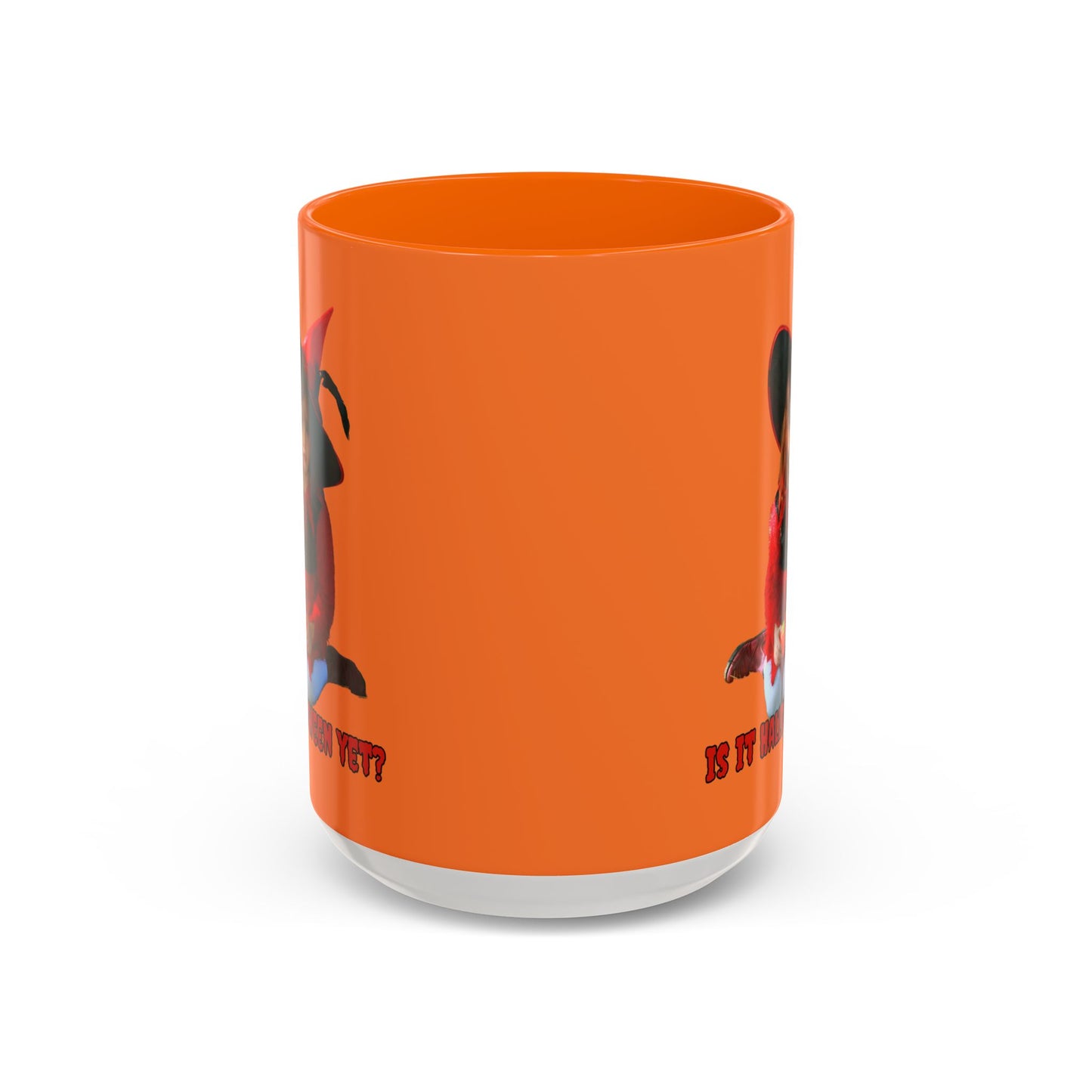 Is it Halloween yet? Orange Accent Mug by CreepyCrafts.boo