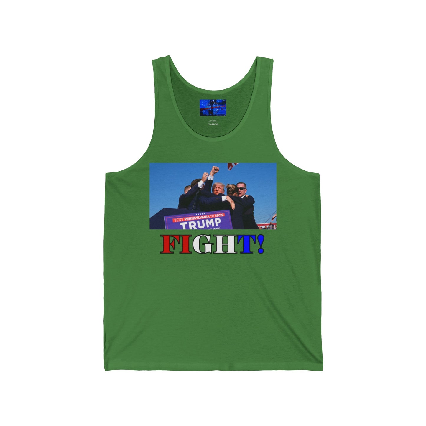 Fight! Unisex Jersey Tank Top by cypherpunkgear