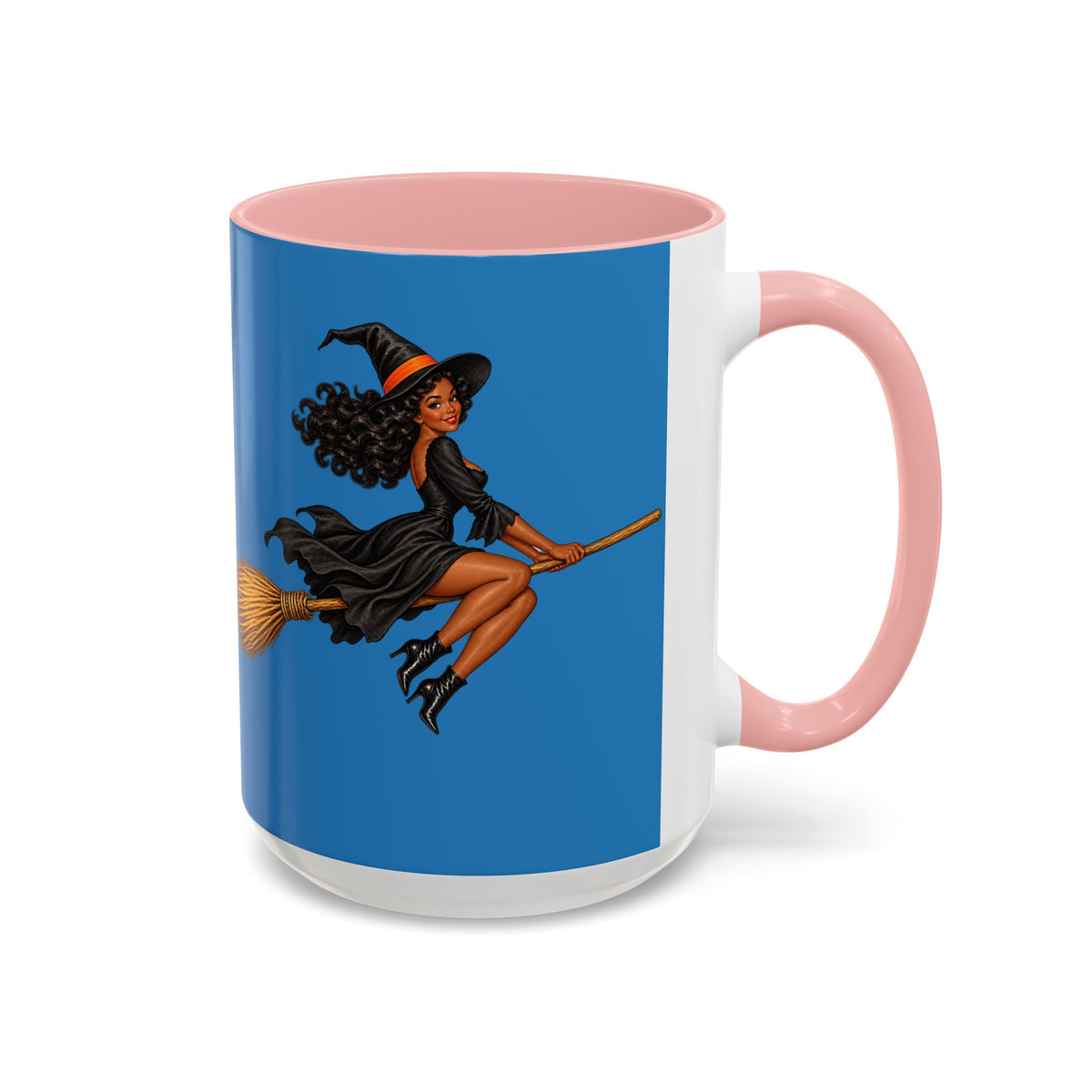 Velvet Vex Blue Accent Mug by CreepyCrafts.boo