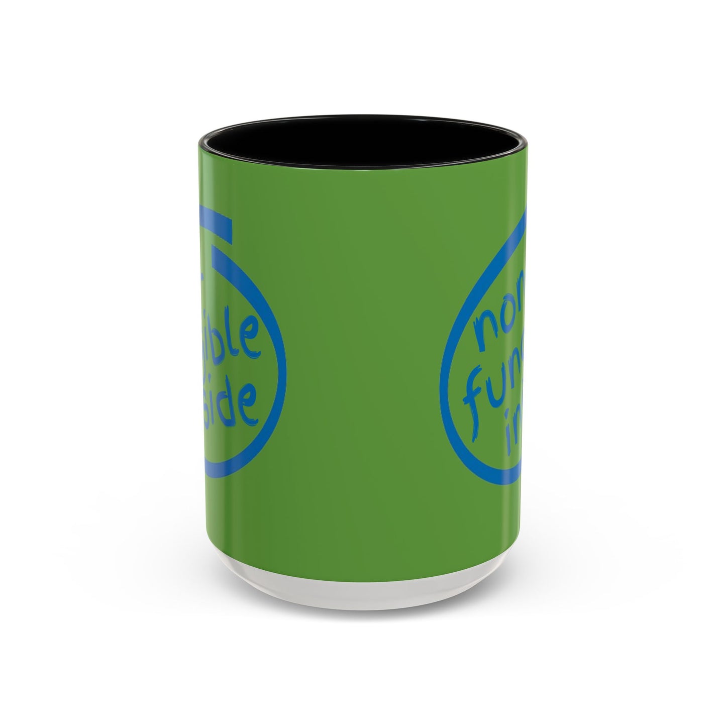 Non-Fungible Inside Green Accent Mug by cypherpunkgear.com
