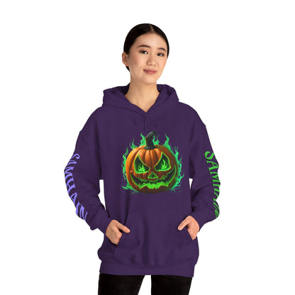 Blessed Samhain Green Jack Hoodie Unisex Hooded Sweatshirt by CreepyCrafts.boo