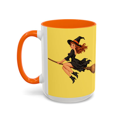 Hazel Hex Yellow Accent Mug by CreepyCrafts.boo
