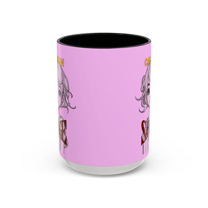 Caution, Savage Pink Accent Mug by cypherpunkgear.com