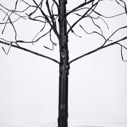 3 Pc Illuminated Halloween Tree with Purple LED Glow