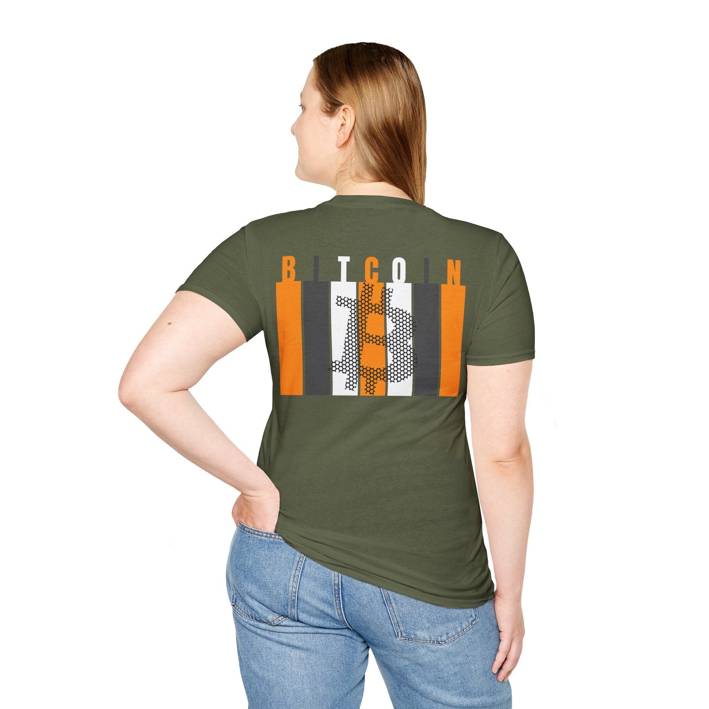 2 - sided Bitcoin (BTC) Decentralized Freedom DKcolors Unisex T-Shirt by cypherpunkgear – cypherpunkgear.com | Cypherpunk Merch