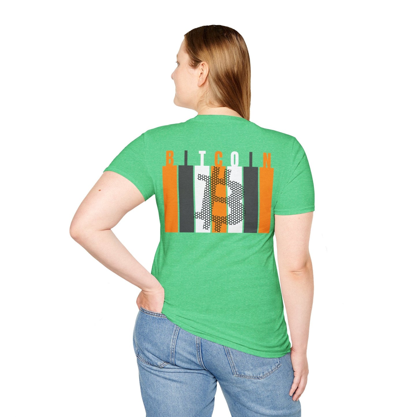 2 - sided Bitcoin (BTC) Decentralized Freedom DKcolors Unisex T-Shirt by cypherpunkgear – cypherpunkgear.com | Cypherpunk Merch