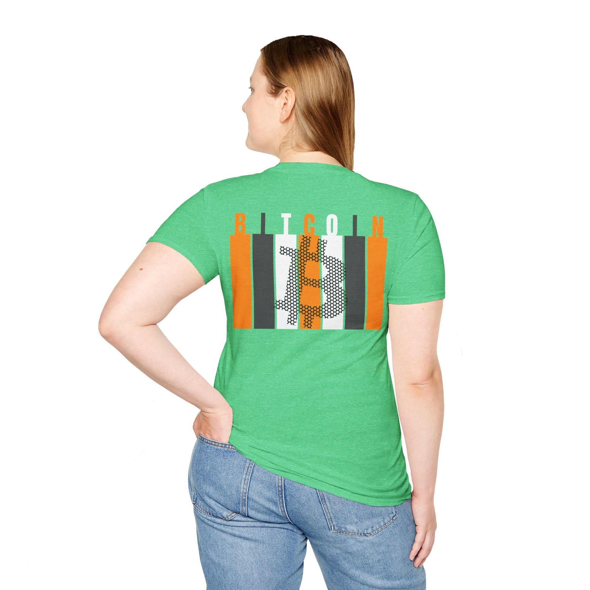 2 - sided Bitcoin (BTC) Decentralized Freedom DKcolors Unisex T-Shirt by cypherpunkgear – cypherpunkgear.com | Cypherpunk Merch