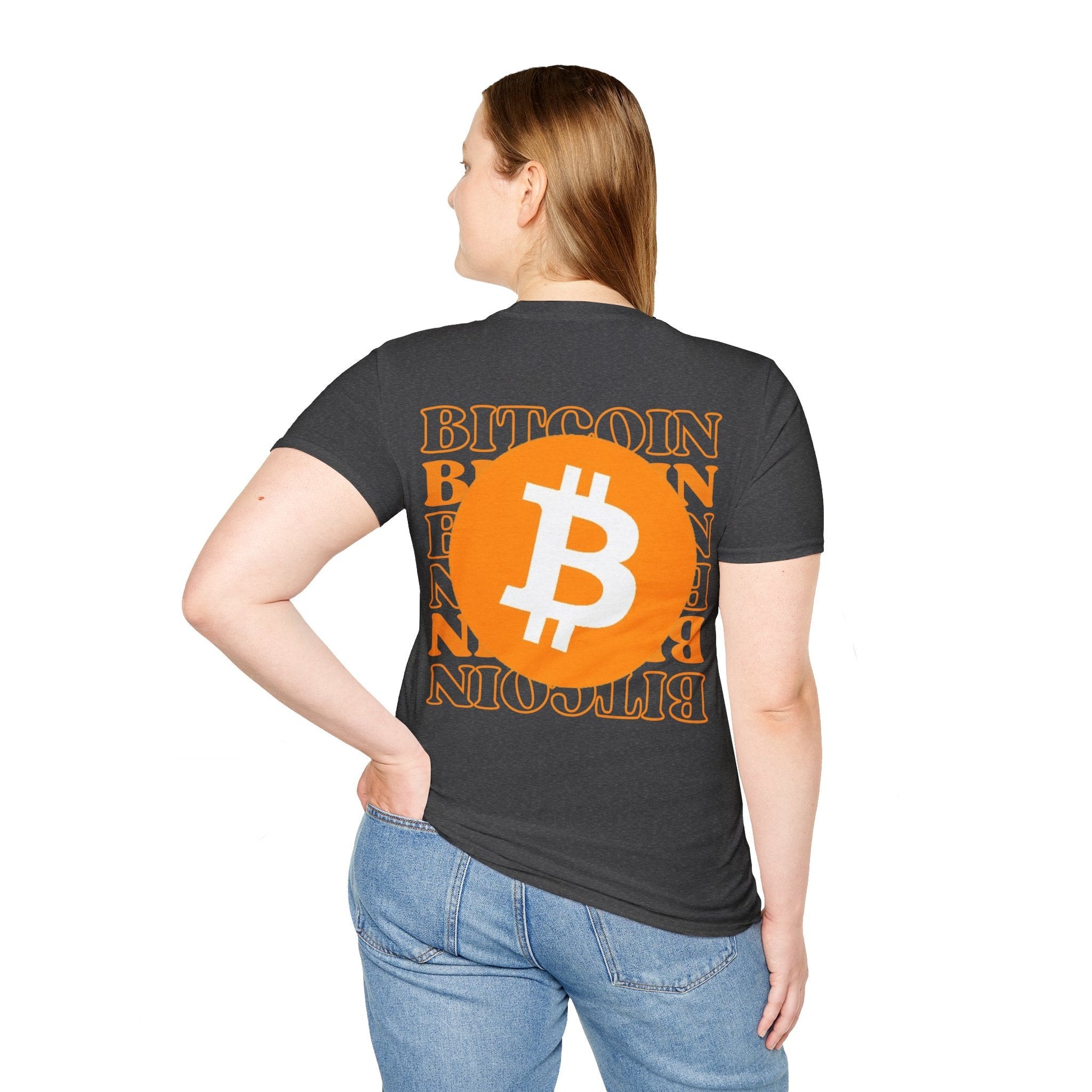 2 - sided Bitcoin (BTC) Decentralized Freedom DKcolors Unisex T-Shirt by cypherpunkgear – cypherpunkgear.com | Cypherpunk Merch