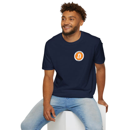2 - sided Bitcoin (BTC) Decentralized Freedom DKcolors Unisex T-Shirt by cypherpunkgear – cypherpunkgear.com | Cypherpunk Merch