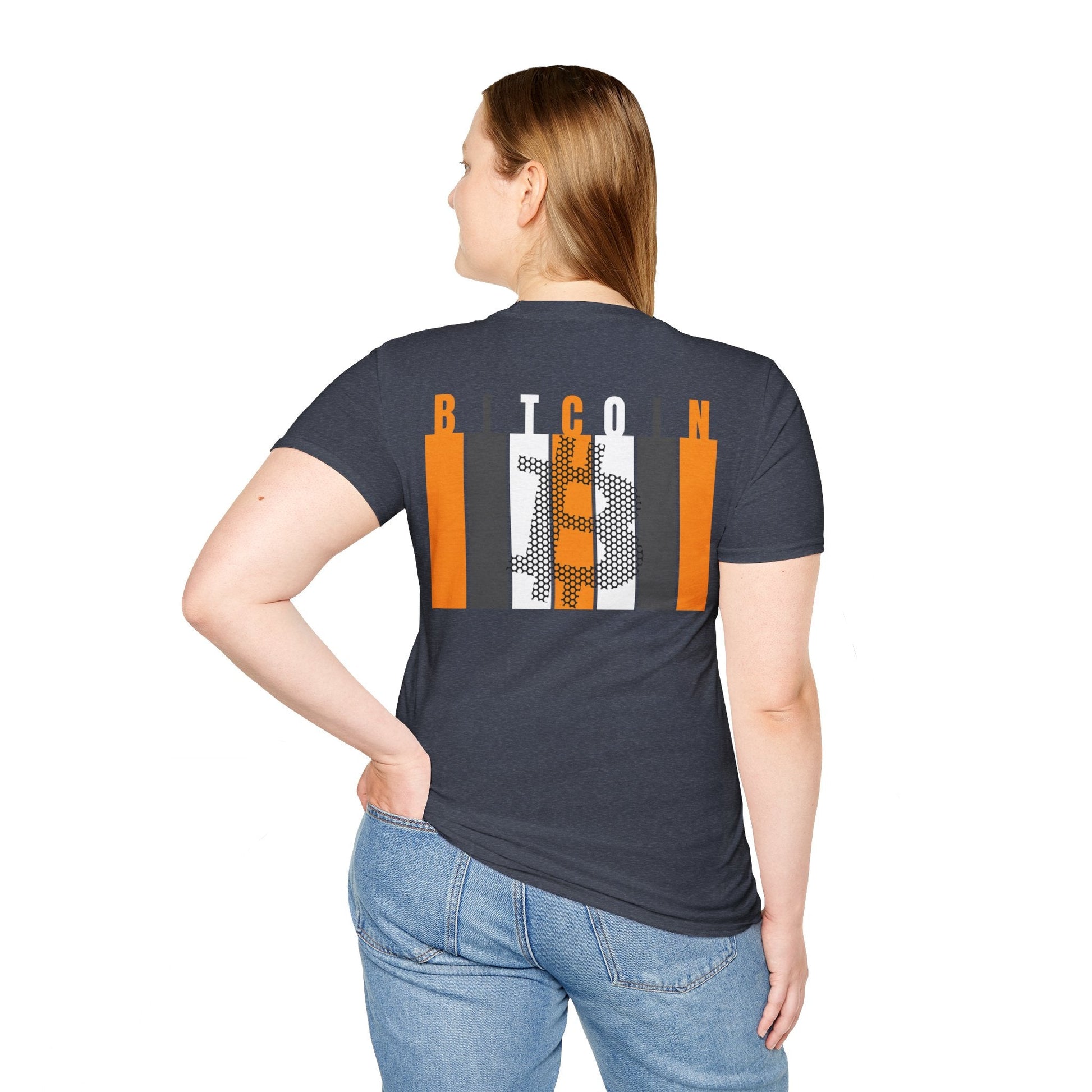 2 - sided Bitcoin (BTC) Decentralized Freedom DKcolors Unisex T-Shirt by cypherpunkgear – cypherpunkgear.com | Cypherpunk Merch