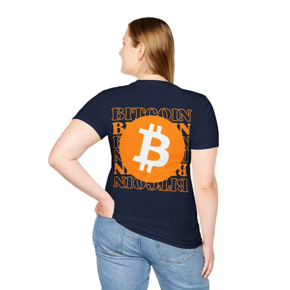 2 - sided Bitcoin (BTC) Decentralized Freedom DKcolors Unisex T-Shirt by cypherpunkgear – cypherpunkgear.com | Cypherpunk Merch