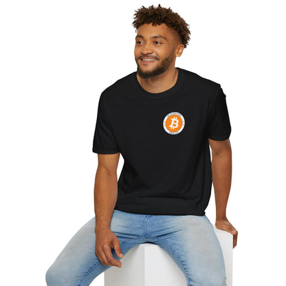 2 - sided Bitcoin (BTC) Decentralized Freedom DKcolors Unisex T-Shirt by cypherpunkgear – cypherpunkgear.com | Cypherpunk Merch