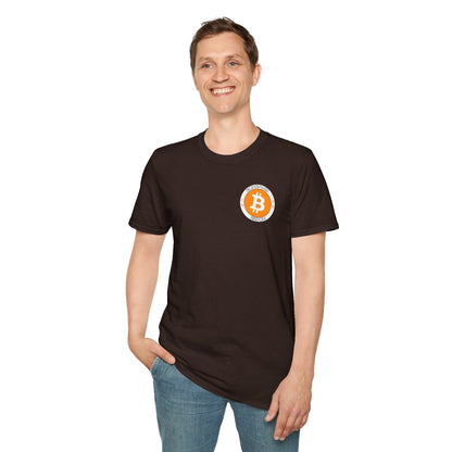 2 - sided Bitcoin (BTC) Decentralized Freedom DKcolors Unisex T-Shirt by cypherpunkgear – cypherpunkgear.com | Cypherpunk Merch