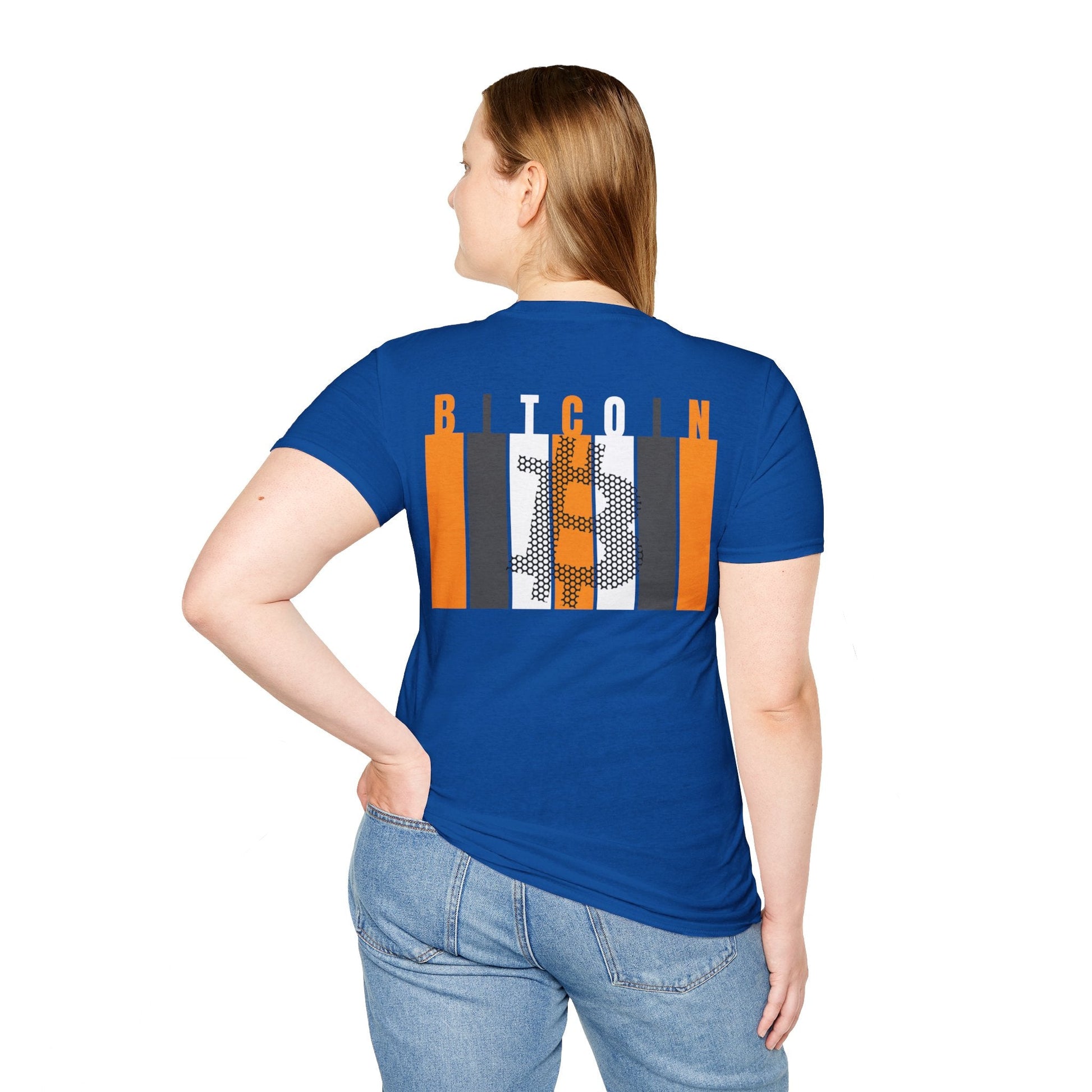 2 - sided Bitcoin (BTC) Decentralized Freedom DKcolors Unisex T-Shirt by cypherpunkgear – cypherpunkgear.com | Cypherpunk Merch