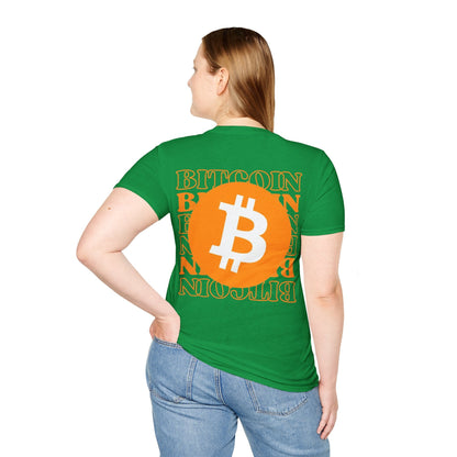 2 - sided Bitcoin (BTC) Decentralized Freedom DKcolors Unisex T-Shirt by cypherpunkgear – cypherpunkgear.com | Cypherpunk Merch