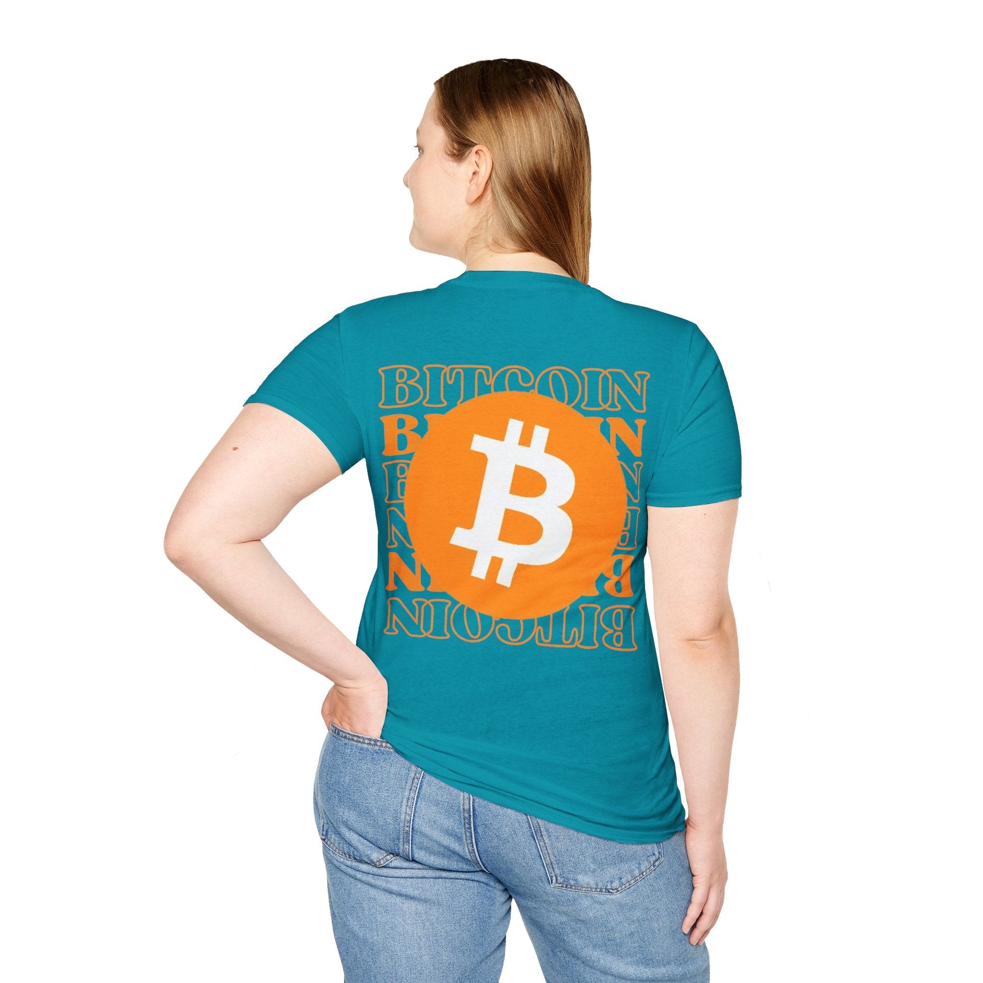 2 - sided Bitcoin (BTC) Decentralized Freedom DKcolors Unisex T-Shirt by cypherpunkgear – cypherpunkgear.com | Cypherpunk Merch