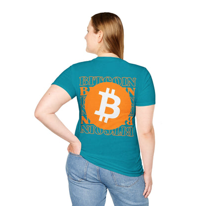 2 - sided Bitcoin (BTC) Decentralized Freedom DKcolors Unisex T-Shirt by cypherpunkgear – cypherpunkgear.com | Cypherpunk Merch