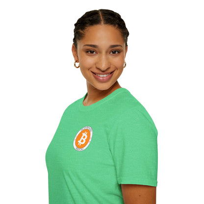 2 - sided Bitcoin (BTC) Decentralized Freedom DKcolors Unisex T-Shirt by cypherpunkgear – cypherpunkgear.com | Cypherpunk Merch