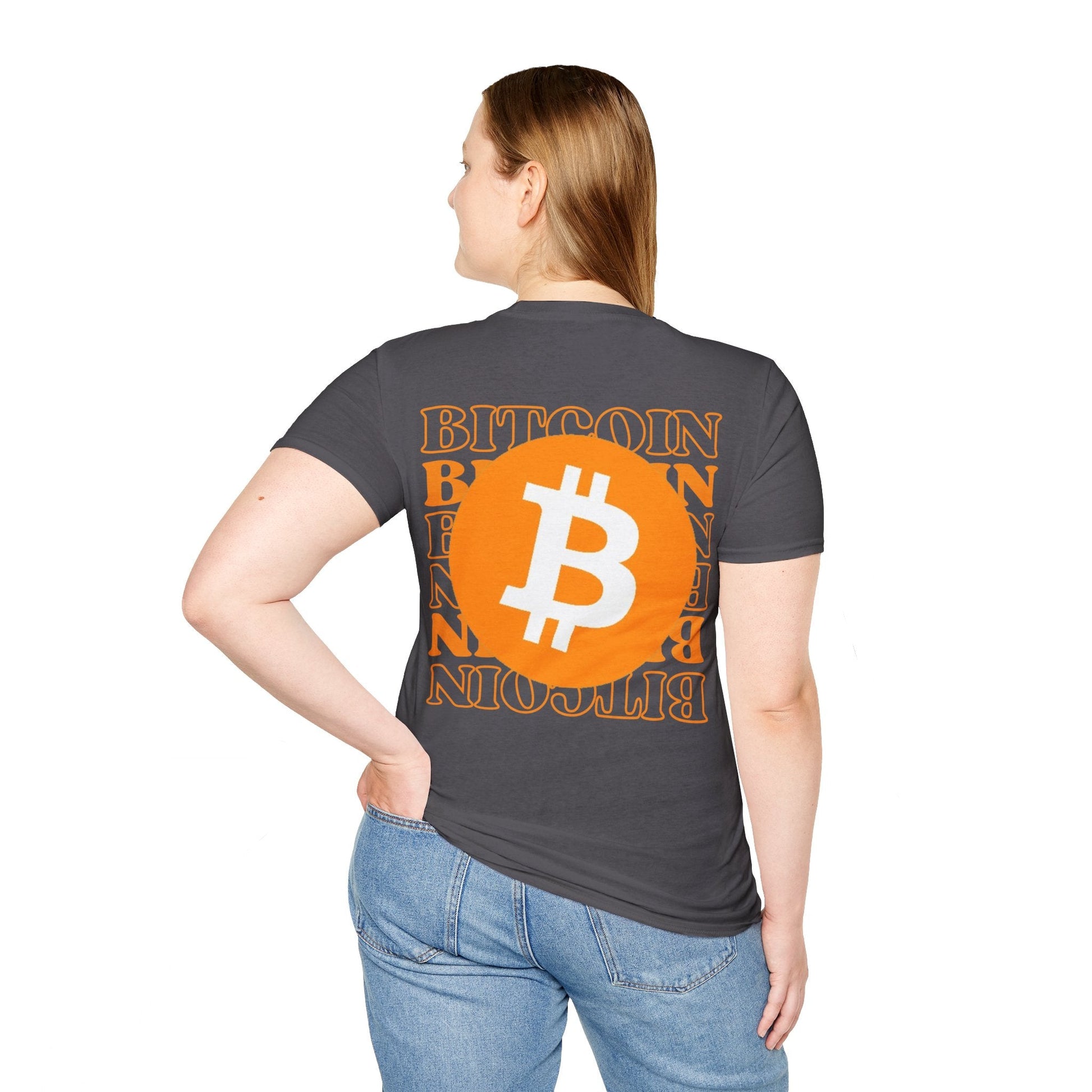 2 - sided Bitcoin (BTC) Decentralized Freedom DKcolors Unisex T-Shirt by cypherpunkgear – cypherpunkgear.com | Cypherpunk Merch