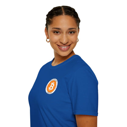 2 - sided Bitcoin (BTC) Decentralized Freedom DKcolors Unisex T-Shirt by cypherpunkgear – cypherpunkgear.com | Cypherpunk Merch