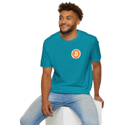 2 - sided Bitcoin (BTC) Decentralized Freedom DKcolors Unisex T-Shirt by cypherpunkgear – cypherpunkgear.com | Cypherpunk Merch