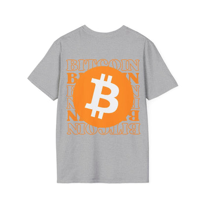 2 - sided Bitcoin (BTC) Decentralized Freedom LTcolors Unisex T-Shirt by cypherpunkgear – cypherpunkgear.com | Cypherpunk Merch