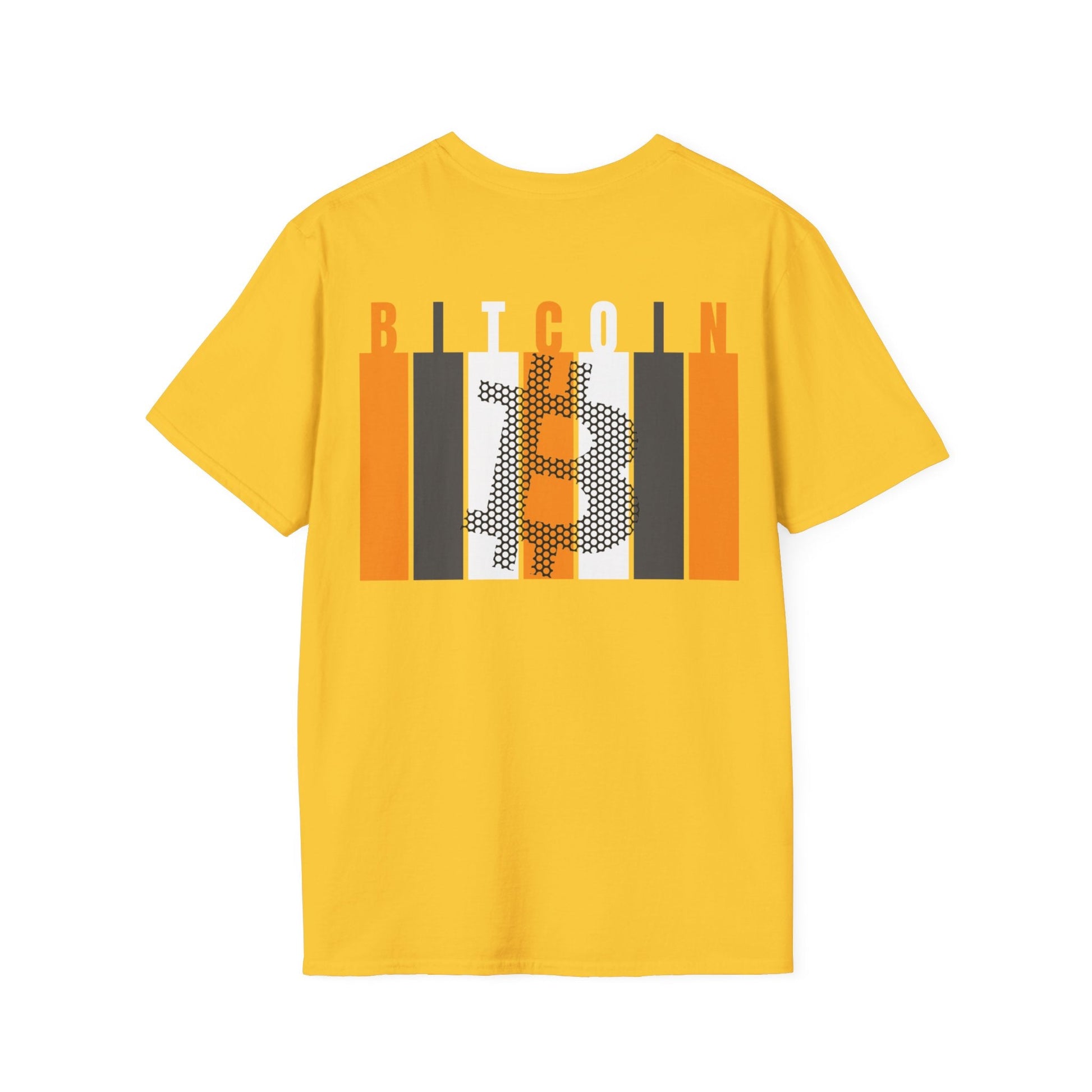 2 - sided Bitcoin (BTC) Decentralized Freedom LTcolors Unisex T-Shirt by cypherpunkgear – cypherpunkgear.com | Cypherpunk Merch