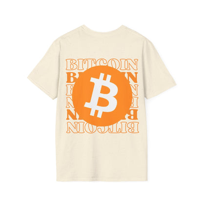 2 - sided Bitcoin (BTC) Decentralized Freedom LTcolors Unisex T-Shirt by cypherpunkgear – cypherpunkgear.com | Cypherpunk Merch