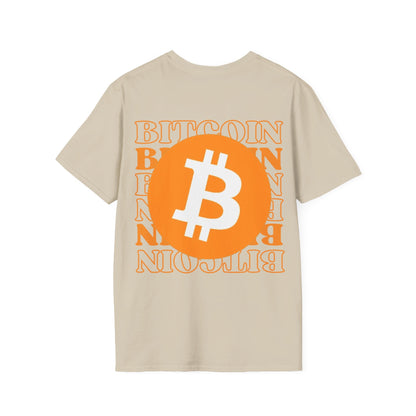 2 - sided Bitcoin (BTC) Decentralized Freedom LTcolors Unisex T-Shirt by cypherpunkgear – cypherpunkgear.com | Cypherpunk Merch